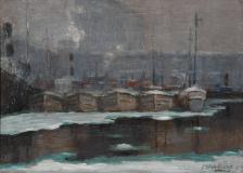 At the foot of McGill St., Oil on board, 9'' x 12½''<span class="sold">sold</span>
