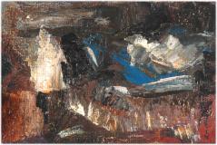 Automne, 1948, Huile sur panneau, 4'' x 6''<span class="sold">vendu</span>