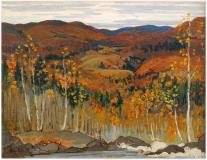 Autumn in the Laurentians, Huile sur panneau, 8¾'' x 11''<span class="sold">vendu</span>