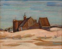 Barns, L'Ilet, Huile sur panneau, 8½'' x 10½''<span class="sold">vendu</span>