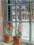 Bulb and snow, Huile sur panneau, 12'' x 9''<span class="sold">vendu</span>