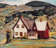 House in Charlevoix, Huile sur panneau, 10'' x 12''<span class="sold">vendu</span>