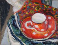 La tasse rouge, 1939, Oil on panel, 7½'' x 9½''<span class="sold">sold</span>