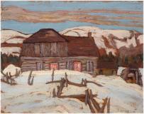 Deserted farm house, Huile sur panneau, 8¼'' x 10½''<span class="sold">vendu</span>