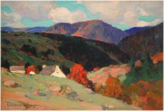 Early Autumn near Baie St-Paul, Oil on panel, 6¼'' x 9''<span class="sold">sold</span>