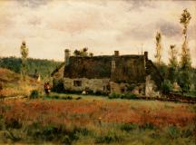 Homestead, 1884, Huile sur toile, 16'' x 20''<span class="sold">vendu</span>