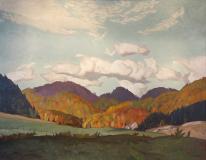 Farmland at Avoca, Quebec, Huile sur toile, 36'' x 46''<span class="sold">vendu</span>