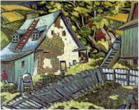 Ferme en Charlevoix, Huile sur toile, 21½'' x 28''<span class="sold">vendu</span>