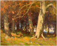 Forest interior, Autumn, Huile sur toile, 16¼'' x 20¼''<span class="sold">vendu</span>