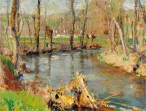 Giverny, 1888, Huile sur toile, 10¼'' x 13¼''<span class="sold">vendu</span>