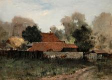 Ham farm, Huile sur toile, 10'' x 14''<span class="sold">vendu</span>