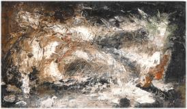 Hiver, 1948, Huile sur panneau, 3½'' x 6''<span class="sold">vendu</span>