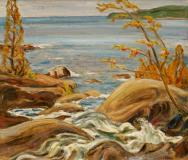 Shore Line, Georgian Bay, Oil on canvas, 17¼'' x 20''<span class="sold">sold</span>