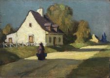 Vieille maison québécoise, Huile sur panneau, 4¾'' x 6¾''<span class="sold">vendu</span>