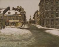 Rue Saint-Paul d'autrefois, 1971, Huile sur toile, 16'' x 20''<span class="sold">vendu</span>