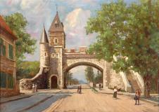 La porte St-Louis, Québec, Oil on panel, 11'' x 15¾''<span class="sold">sold</span>