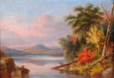 Lake laurent, Québec, Huile sur toile, 9¼'' x 13¾''<span class="sold">vendu</span>