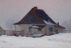 Maison dans le brouillard, 11915, Oil on panel, 6¼'' x 9¼''<span class="sold">sold</span>