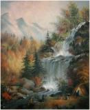 Muskoka falls, Pastel on paper, 18'' x 15''<span class="sold">sold</span>