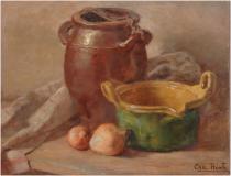 Nature morte, Huile sur panneau, 17'' x 13''<span class="sold">vendu</span>