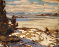 November, Georgian Bay, Huile sur panneau, 8½'' x 10½''<span class="sold">vendu</span>