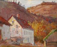 Old Mill, Baie St-Paul, Oil on canvas, 8'' x 10''<span class="sold">sold</span>