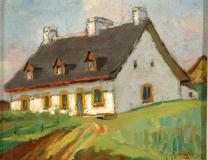 Old house, Beaupré, Huile sur panneau, 5½'' x 7''<span class="sold">vendu</span>