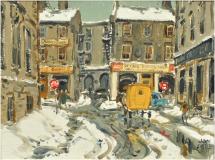 Place Royale, 1962, Huile sur toile, 12'' x 16''<span class="sold">vendu</span>