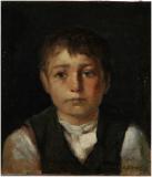 Portrait de jeune homme, Huile sur toile, 10'' x 9''<span class="sold">vendu</span>