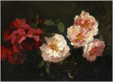 Roses, 1914, Oil on canvas, 10¼'' x 13½''<span class="sold">sold</span>