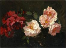 Roses, 1914, Huile sur toile, 10¼'' x 13½''<span class="sold">vendu</span>