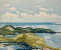 Slate Island, Lake Superior, Aquarelle sur papier, 11'' x 13''<span class="sold">vendu</span>