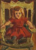 The rocking chair, Oil on panel, 9½'' x 7½''<span class="sold">sold</span>