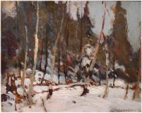 Winter, Algonquin Park, Huile sur panneau, 8½'' x 10½''<span class="sold">vendu</span>