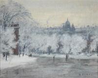 Winter, Westmount, Huile sur toile, 19'' x 24''<span class="sold">vendu</span>