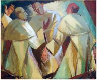 3 friars, Huile sur panneau, 10'' x 12''<span class="sold">vendu</span>