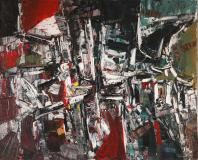 Sans titre, 1958, Huile sur toile, 32'' x 39''<span class="sold">vendu</span>