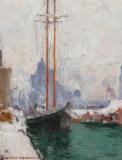 Toronto harbour, Huile sur panneau, 10½'' x 8½''<span class="sold">vendu</span>