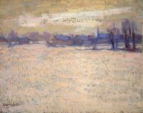 Winter, Arthabasca, Huile sur panneau, 8¼'' x 10¼''<span class="sold">vendu</span>