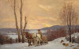 Winter effect, 1917, Oil on canvas, 20'' x 32''<span class="sold">sold</span>